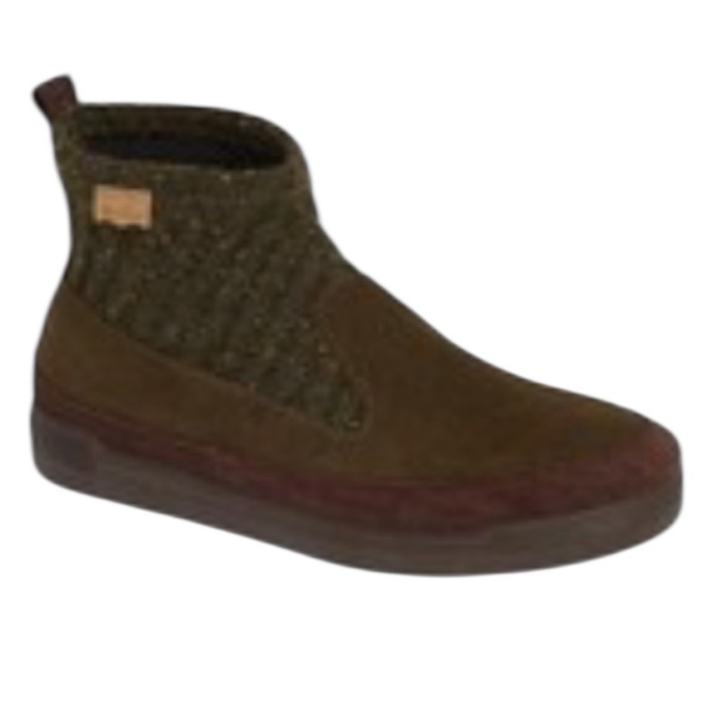 Toni Pons Gigi Olive Suede Ankle Bootie